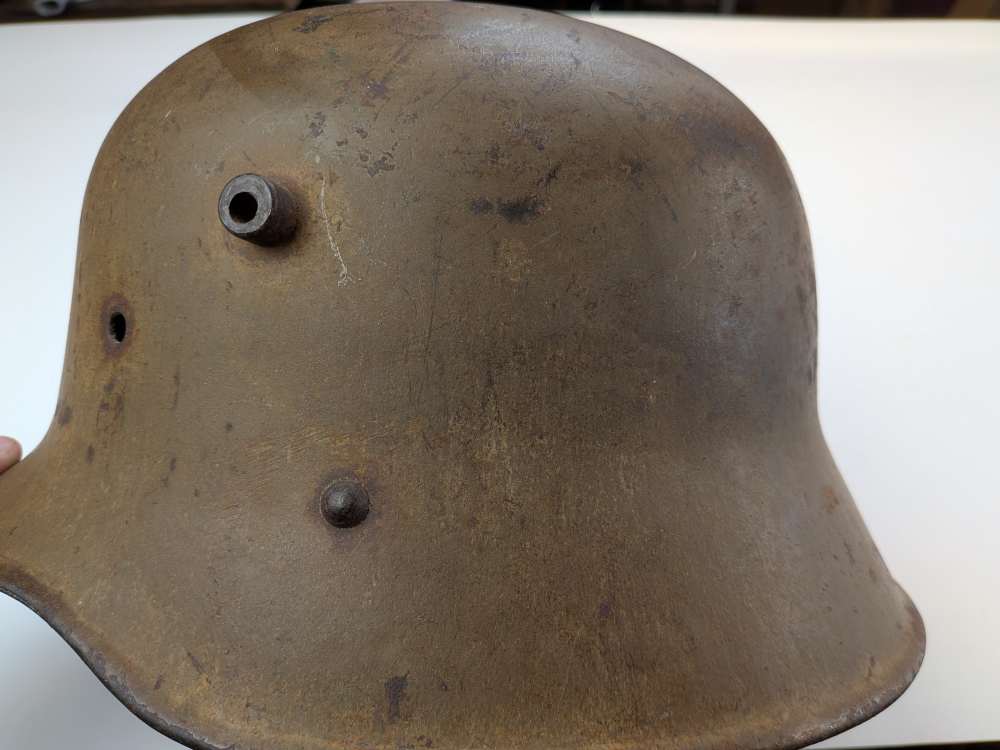 WW1 Austro-Hungarian KUK M17 Helmet original finish. #1984-img-2