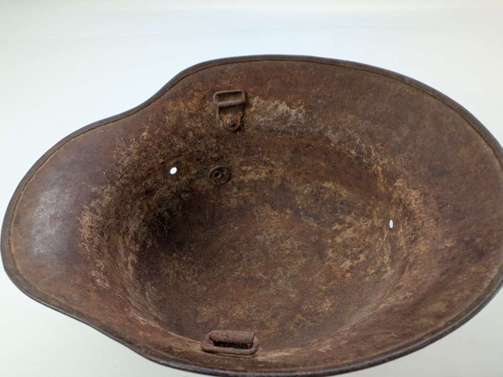 WW1 Austro-Hungarian KUK M17 Helmet original finish. #1984-img-6