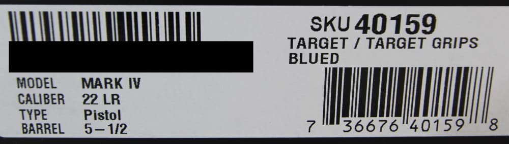 NIB RUGER MARK IV TARGET SEMI AUTO PISTOL 22LR, 5.5" HVY BRL, 10 RND, 40159-img-4