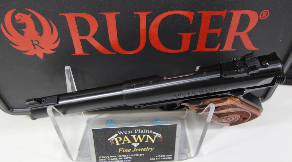 NIB RUGER MARK IV TARGET SEMI AUTO PISTOL 22LR, 5.5" HVY BRL, 10 RND, 40159-img-2
