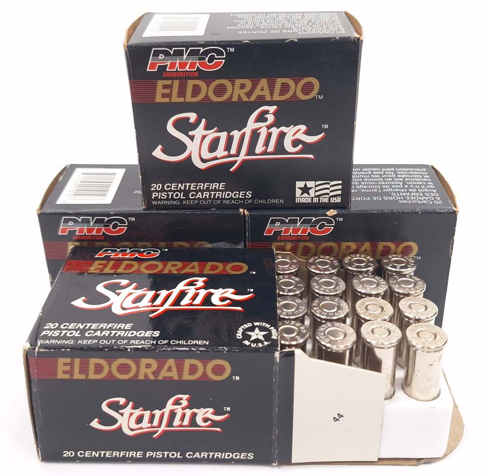 80 Rounds of PMC Eldorado Starfire .44 Rem Mag 240gr Hollow Point Ammo-img-0
