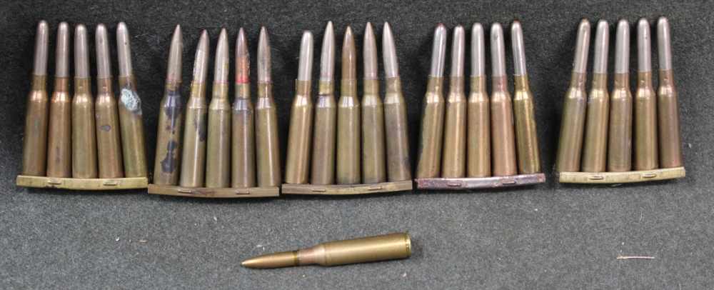 Original Military 6.5×50 SR Arisaka Jap Ammo 71 rounds, 14 stripper clips-img-4