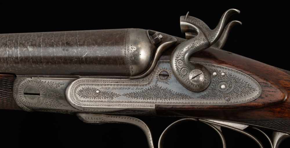 John Dickson & Son 10 Bore – HAMMER GUN, DALLAS BOOK GUN, 1875-img-3