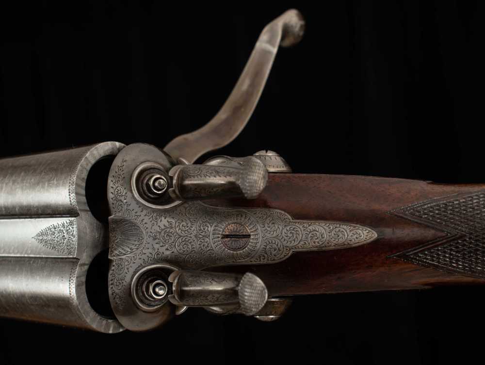 John Dickson & Son 10 Bore – HAMMER GUN, DALLAS BOOK GUN, 1875-img-12