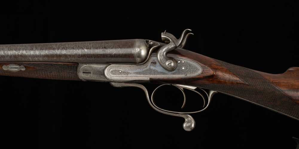 John Dickson & Son 10 Bore – HAMMER GUN, DALLAS BOOK GUN, 1875-img-0