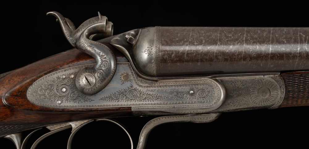 John Dickson & Son 10 Bore – HAMMER GUN, DALLAS BOOK GUN, 1875-img-6
