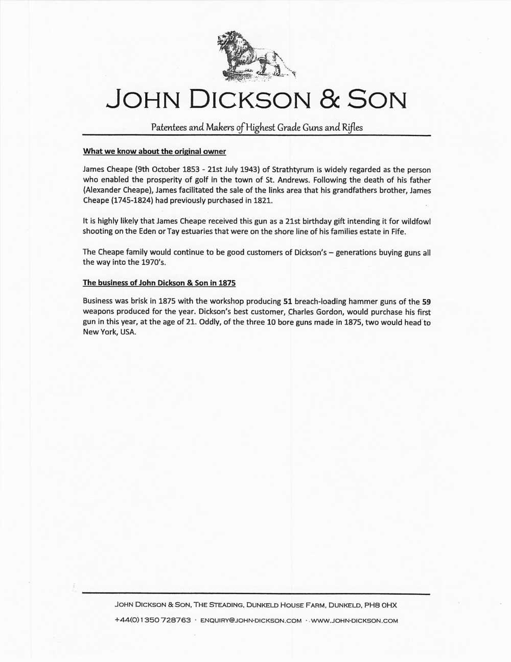 John Dickson & Son 10 Bore – HAMMER GUN, DALLAS BOOK GUN, 1875-img-34