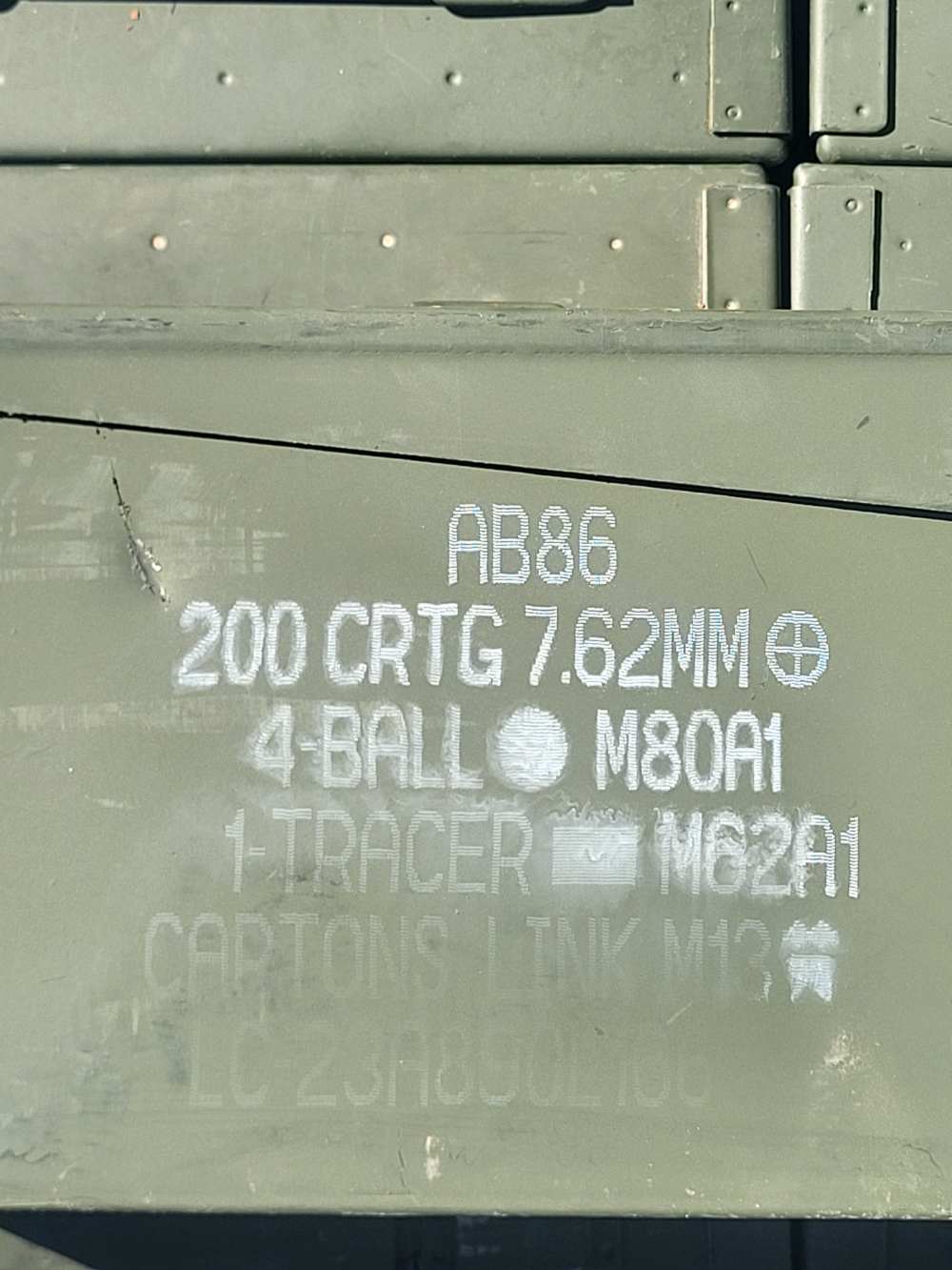 (Flash sale) 200 round can of 4:1 tracer M80A1 M62A1 Armor piercing -img-0