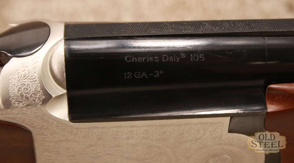 Charles Daly Model 105 12 Gauge SxS Shotgun 28" Engraved Vent Rib -img-15