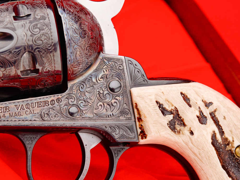 Ruger Vaquero SAA 5.5” Blued .44 Magnum *MIKE GOUSE FEGA MASTER ENGRAVED*-img-11