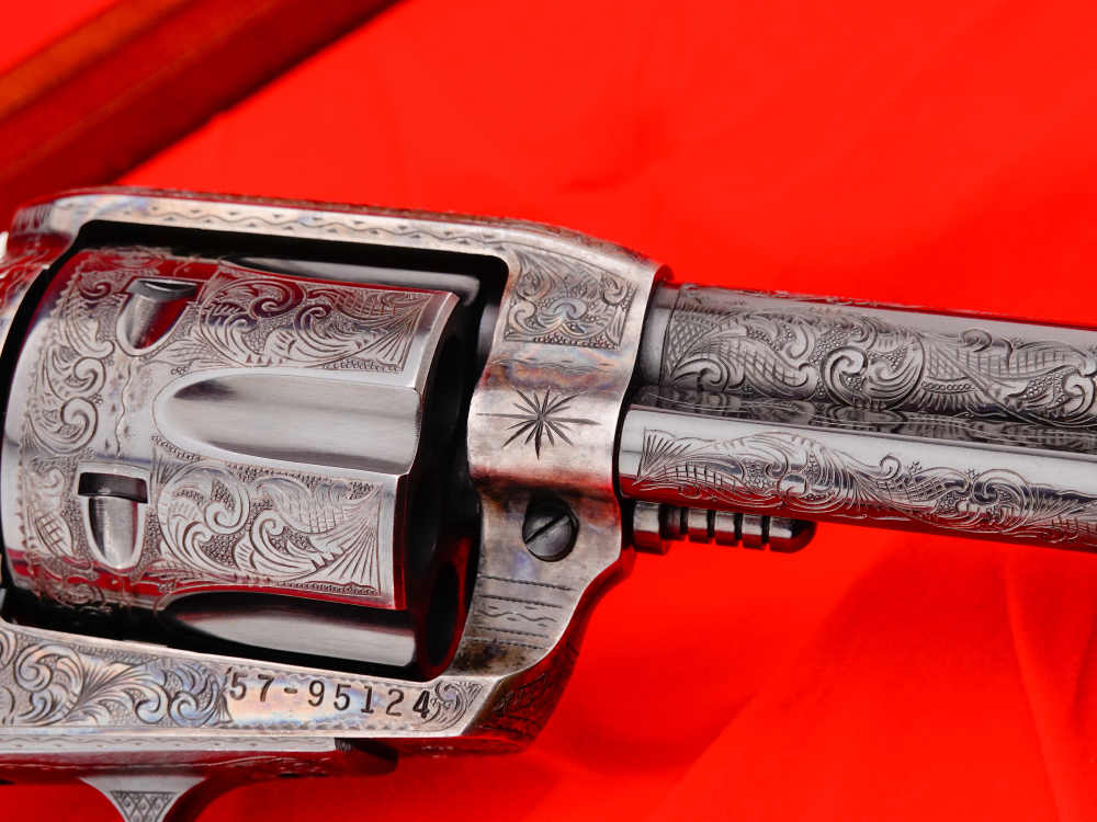 Ruger Vaquero SAA 5.5” Blued .44 Magnum *MIKE GOUSE FEGA MASTER ENGRAVED*-img-20