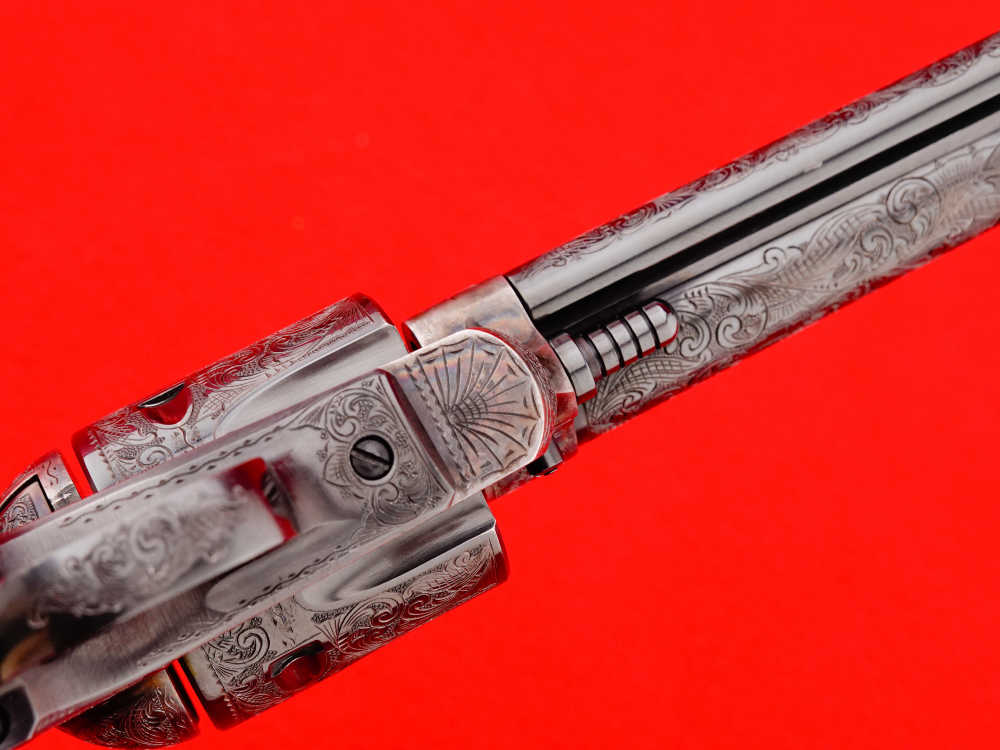 Ruger Vaquero SAA 5.5” Blued .44 Magnum *MIKE GOUSE FEGA MASTER ENGRAVED*-img-37
