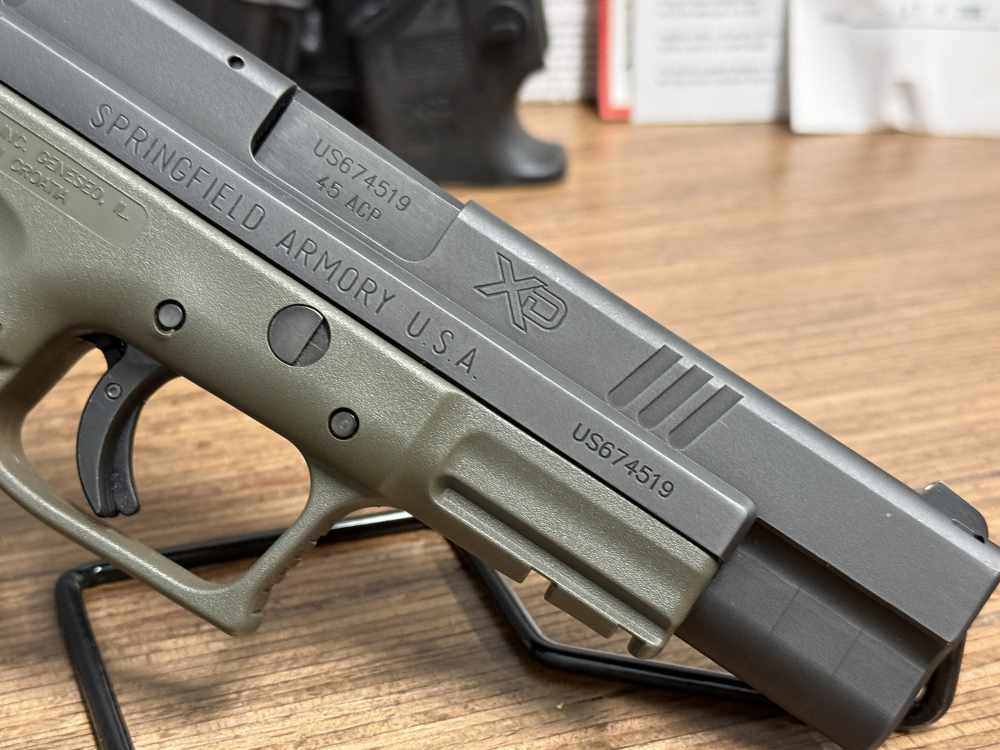 Springfield XD Tactical .45 ACP 5" OD GREEN Clean Original PENNY AUCTION -img-35