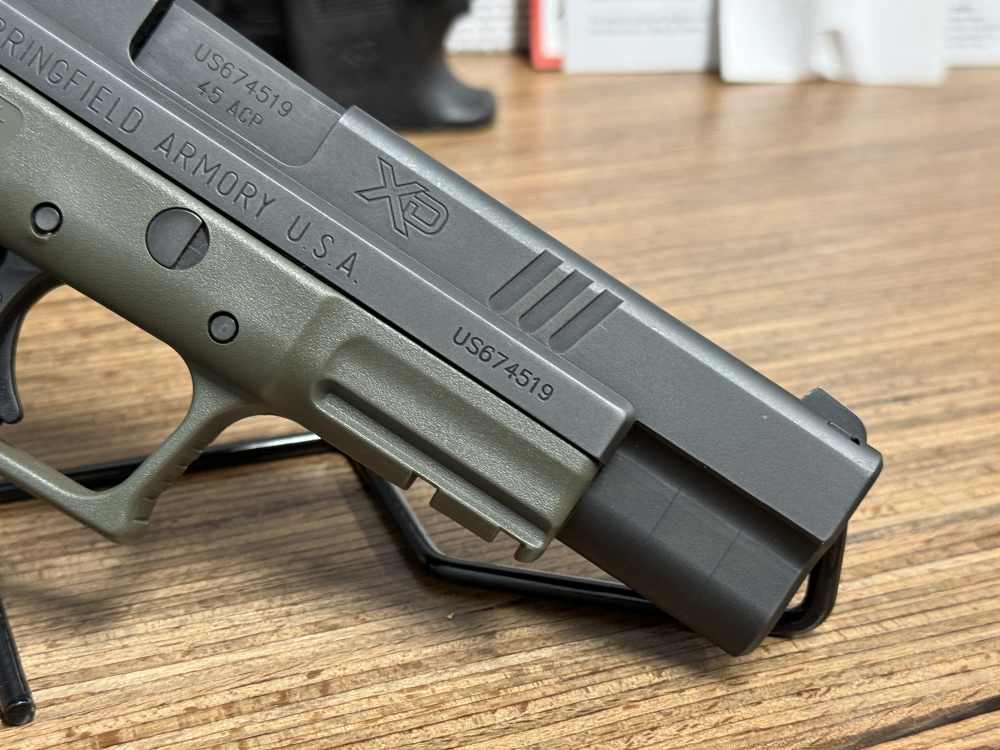 Springfield XD Tactical .45 ACP 5" OD GREEN Clean Original PENNY AUCTION -img-36