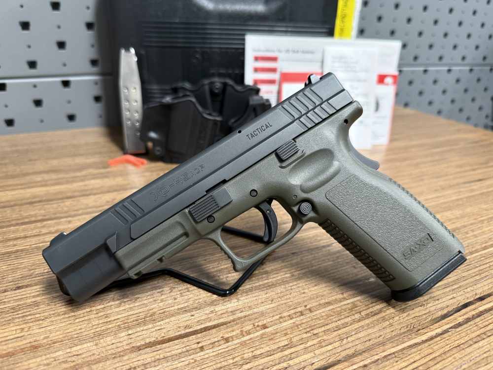 Springfield XD Tactical .45 ACP 5" OD GREEN Clean Original PENNY AUCTION -img-1