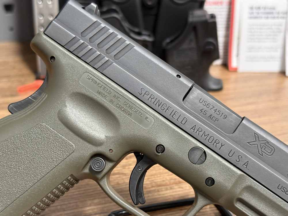 Springfield XD Tactical .45 ACP 5" OD GREEN Clean Original PENNY AUCTION -img-32