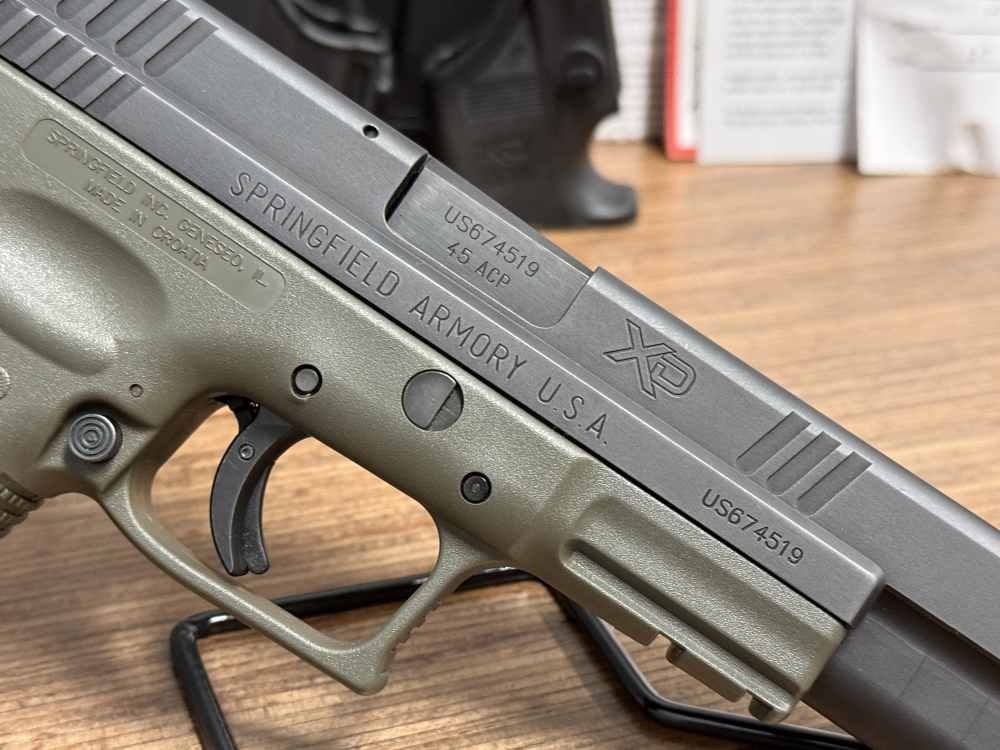 Springfield XD Tactical .45 ACP 5" OD GREEN Clean Original PENNY AUCTION -img-34