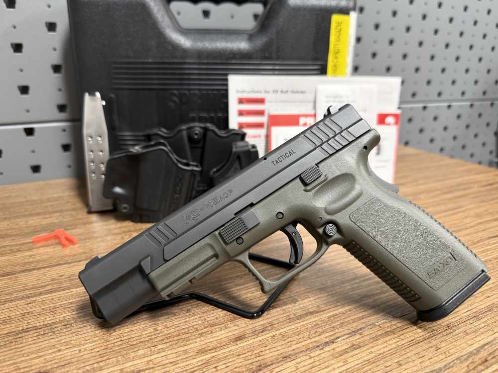 Springfield XD Tactical .45 ACP 5" OD GREEN Clean Original PENNY AUCTION -img-0