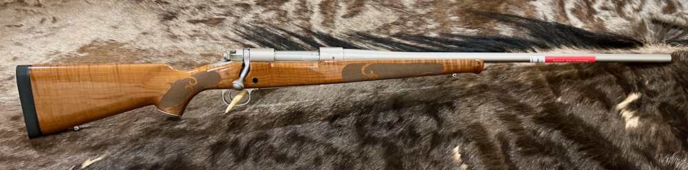 WINCHESTER MODEL 70 FEATHERWEIGHT STAINLESS DARK MAPLE 308, GOOD WOOD-img-0