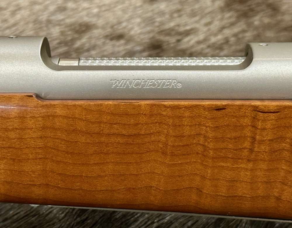 WINCHESTER MODEL 70 FEATHERWEIGHT STAINLESS DARK MAPLE 308, GOOD WOOD-img-14