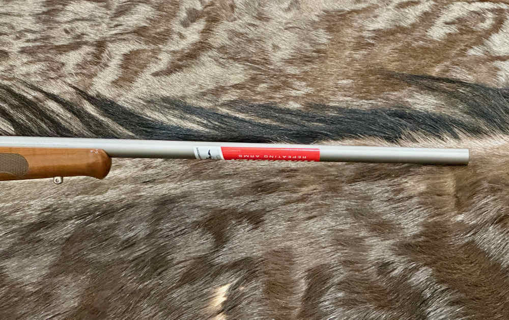 WINCHESTER MODEL 70 FEATHERWEIGHT STAINLESS DARK MAPLE 308, GOOD WOOD-img-5