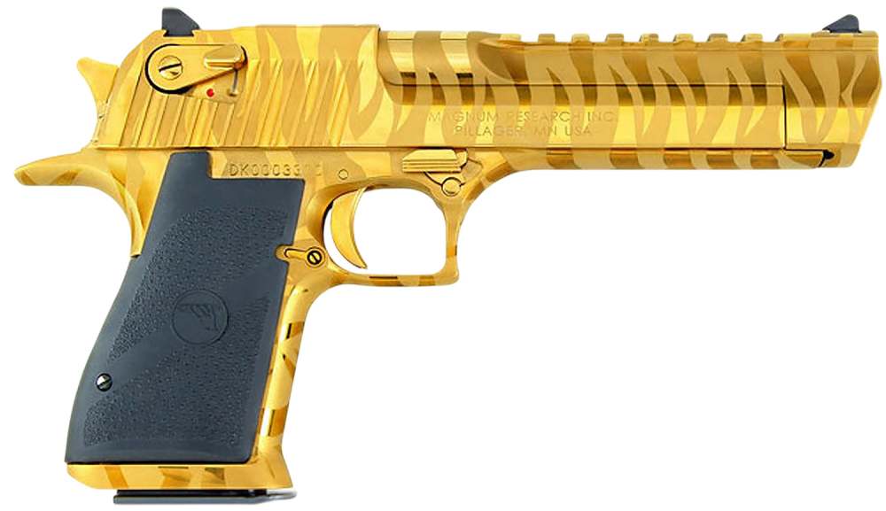 Magnum Research Desert Eagle 50AE Titanium Gold Tiger Stripes DE50TG-TS-img-0