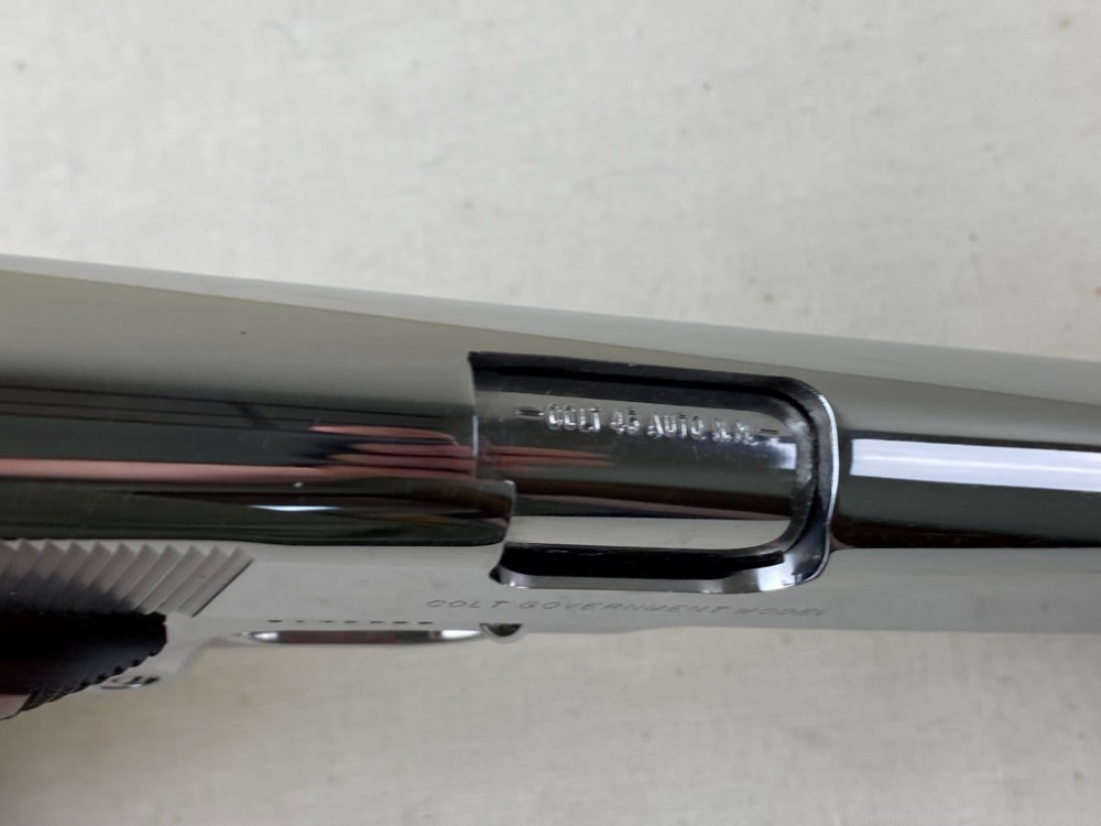 Colt 1911 Custom Shop 45 ACP 5" High Polish Stainless -img-20