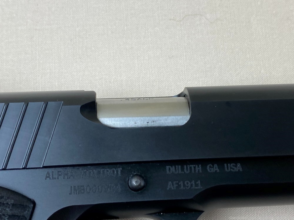 Alpha Foxtrot 1911 45ACP 5" Blued-img-7