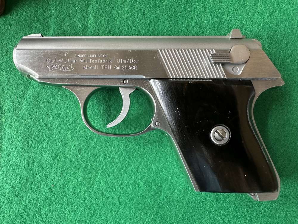 Walther TPH.25acp Case Manual Proof Sheet 6 mags leather Euro. holster+mag -img-3