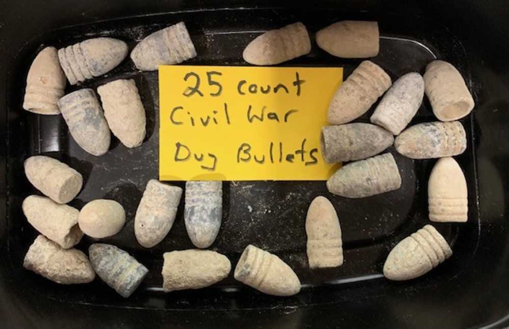 25 Count Civil War dug bullets-img-0