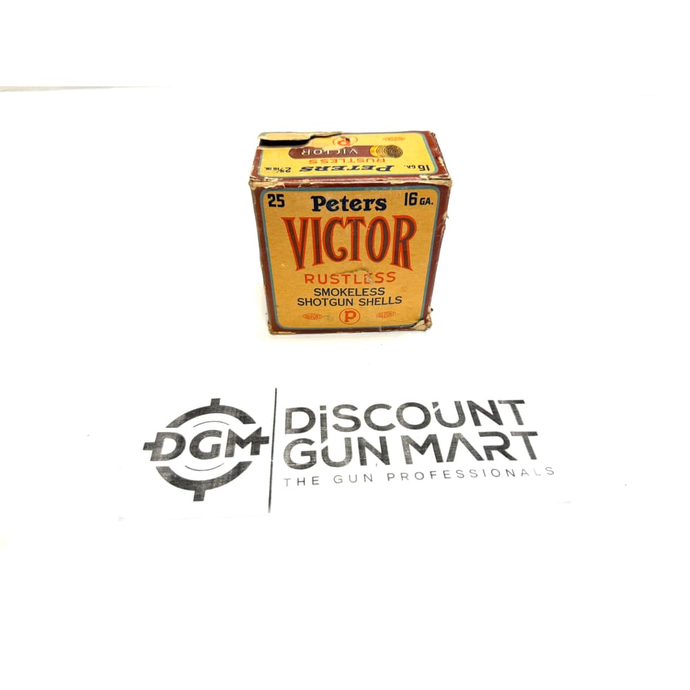 Peters Victor Rustless Smokeless 16 GA Shotgun Shells – 16 Rounds-img-0