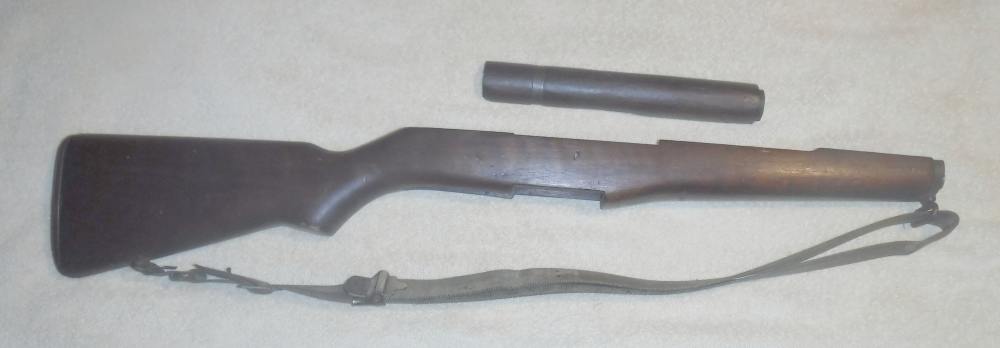 M1 GARAND STOCK SET WITH SLING.  "P" CARTOUCHE.  WWII ERA.  VG+-img-0