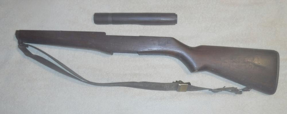 M1 GARAND STOCK SET WITH SLING.  "P" CARTOUCHE.  WWII ERA.  VG+-img-1