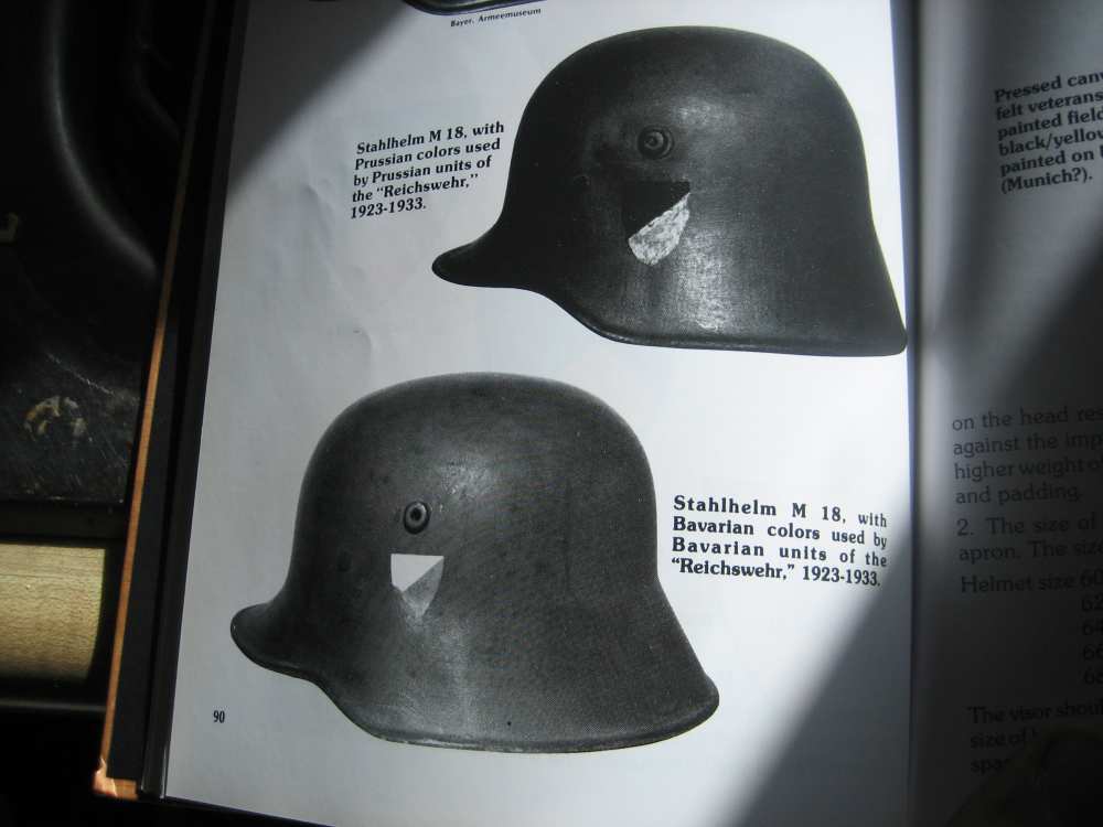 W.W. 1 ORIGINAL 1916 GERMAN CAMO HELMET SHEILD PAINTED ON SIDE LINER STRAP.-img-6