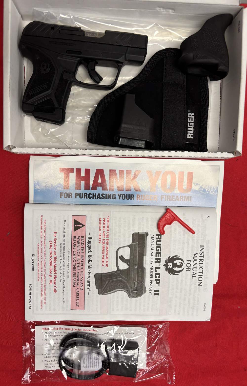 Ruger LCPII .22lr pistol box 1-10rd mag 2.8" -img-0