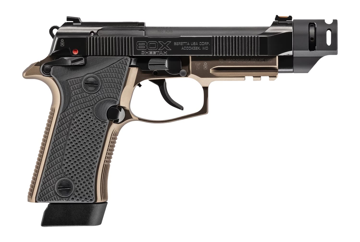 Beretta 80X Cheetah Tactical Urban 380 ACP Pistol 4.4 D/S Action Black J80X-img-0