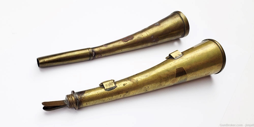 Pair of original Chinese made, Korean War signal horns-img-5