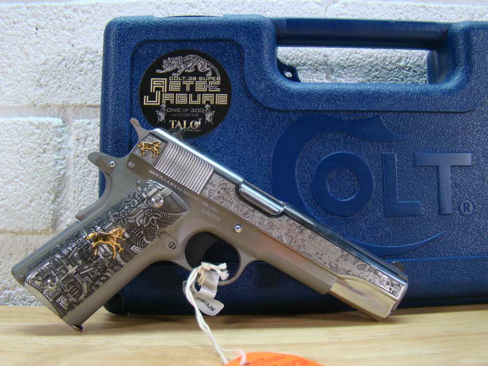 Colt Custom Shop 1911 TALO Aztec Jaguar .38 Super 1 of 300 O2091AJW SS low#-img-0