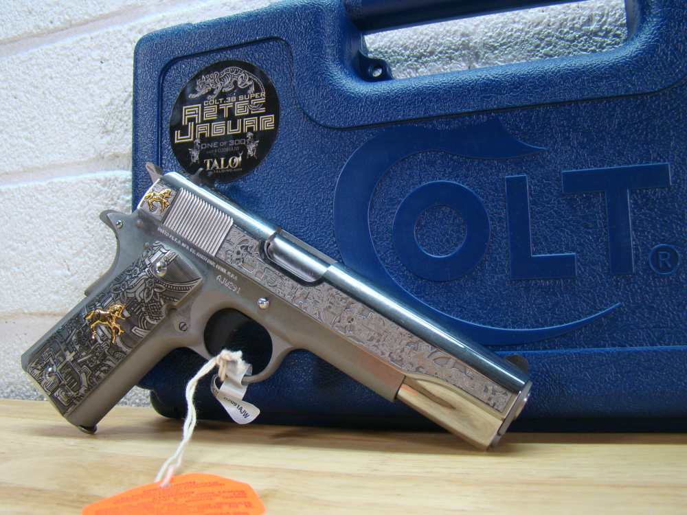 Colt Custom Shop 1911 TALO Aztec Jaguar .38 Super 1 of 300 O2091AJW SS low#-img-1