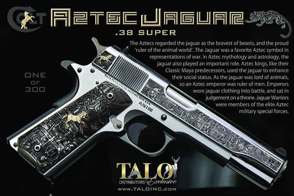 Colt Custom Shop 1911 TALO Aztec Jaguar .38 Super 1 of 300 O2091AJW SS low#-img-4