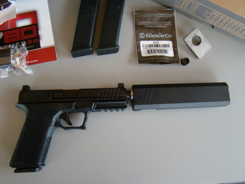 Polymer80 PFS9 9mm Pistol 10rd TB P80 w SilencerCo Osprey 2.0 suppressor 9-img-9