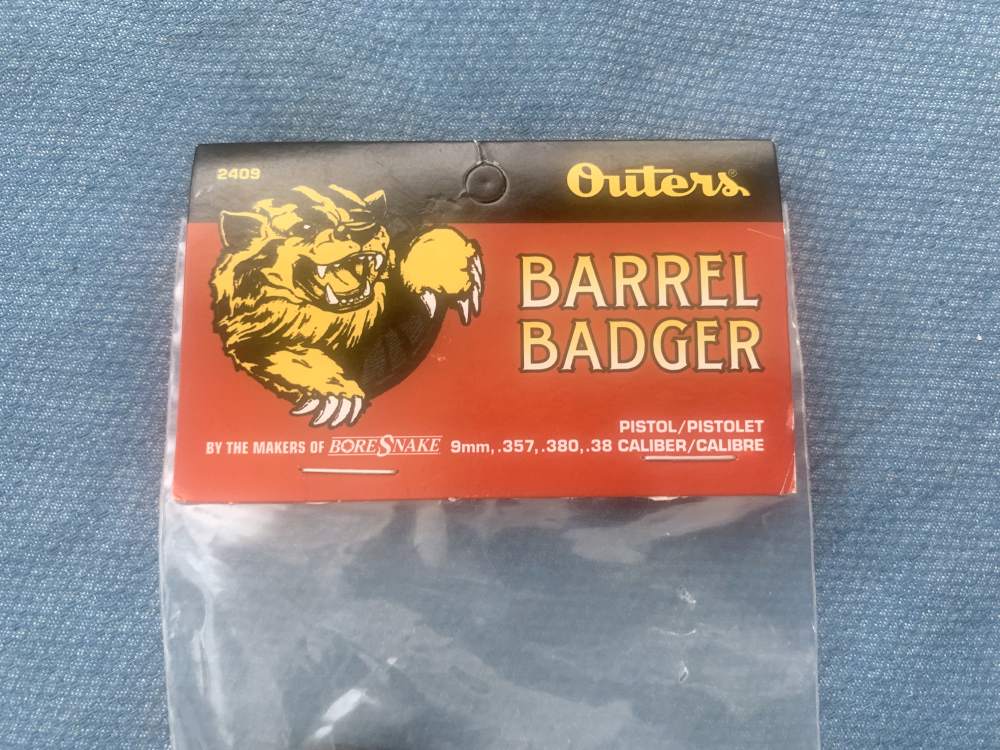 Outers Barrel Badger, Bore Snake, 9mm/38/357/380-img-1