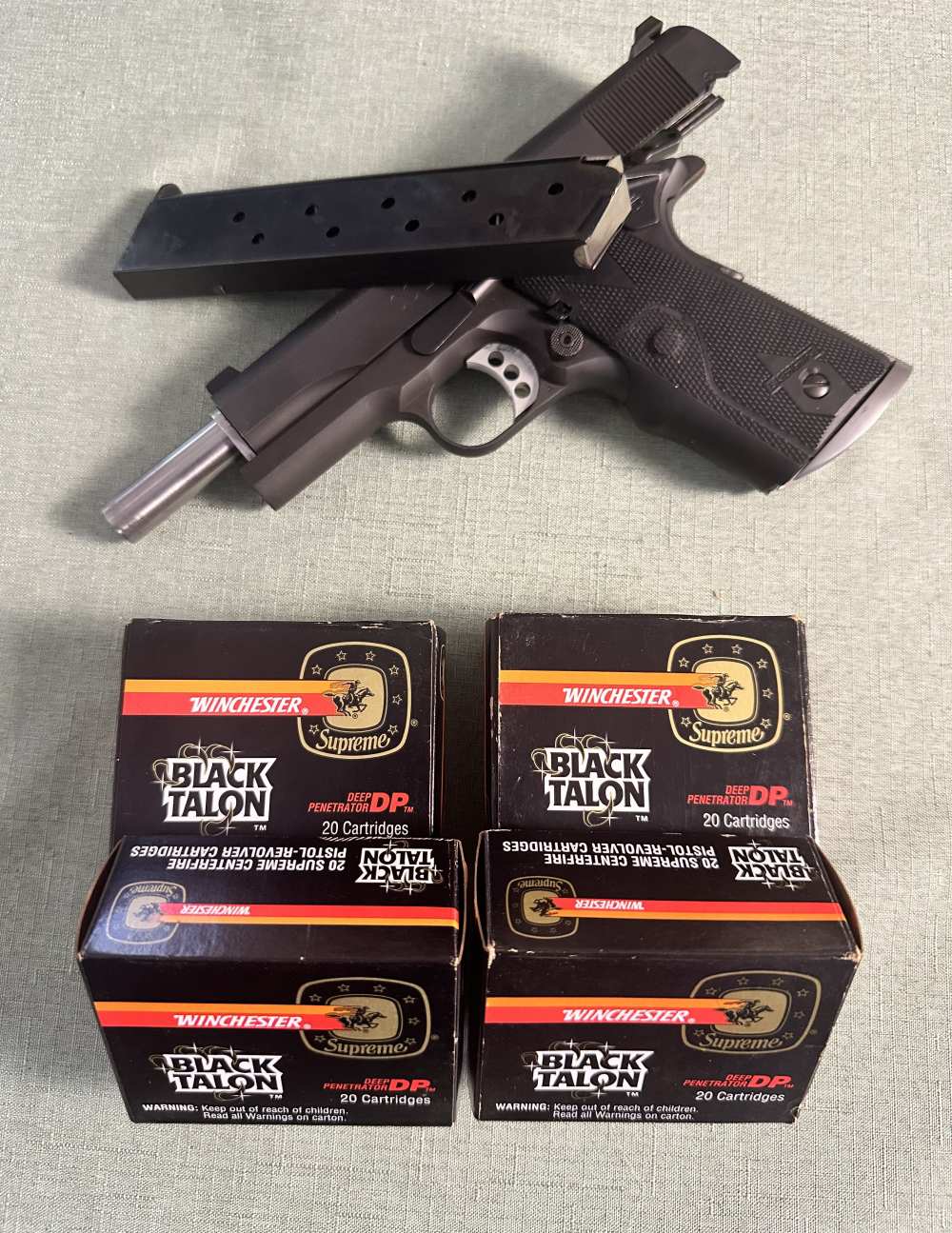 "Black Talon" .45cal factory authentic 20round boxes (4)-img-10