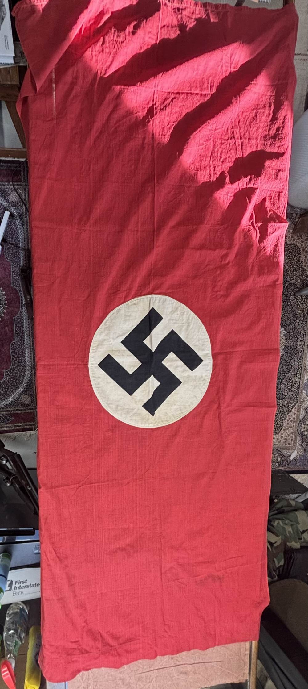 WW2 German NSDAP banner size flag 2.5x6 feet-img-0