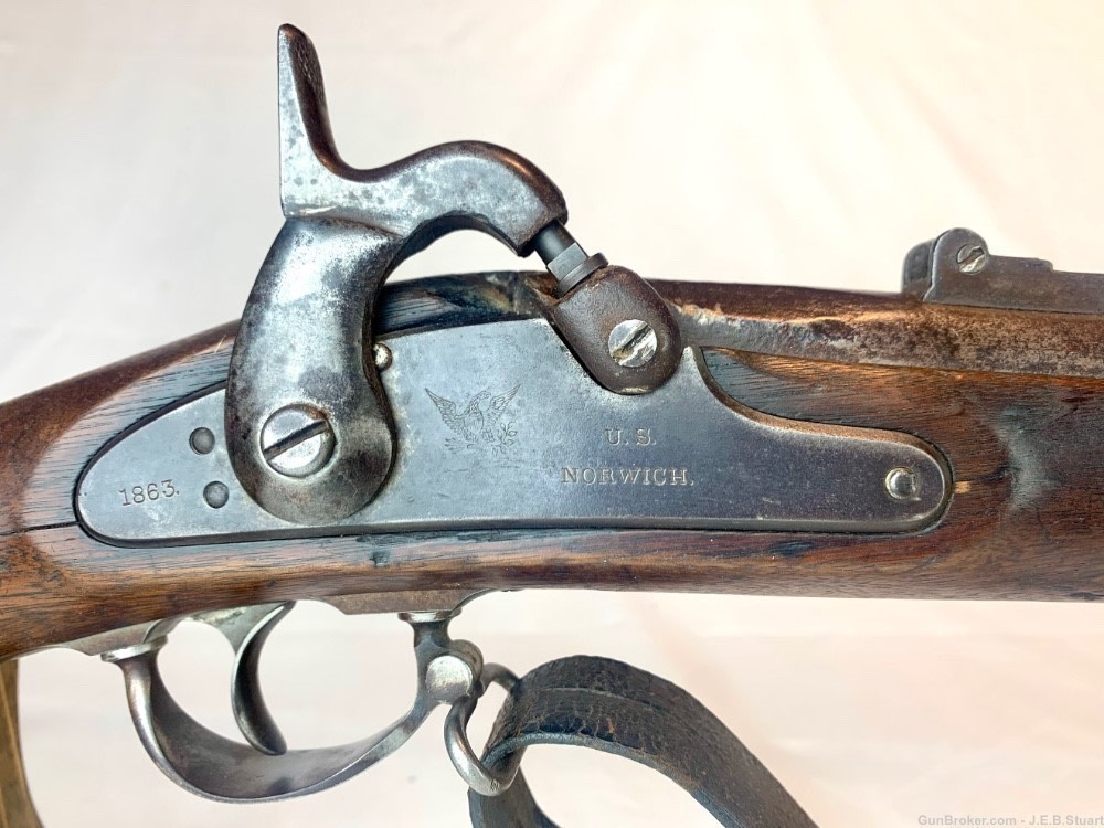 Norwich Model 1861 Rifle-Musket w/Sling and New Jersey Markings-img-1