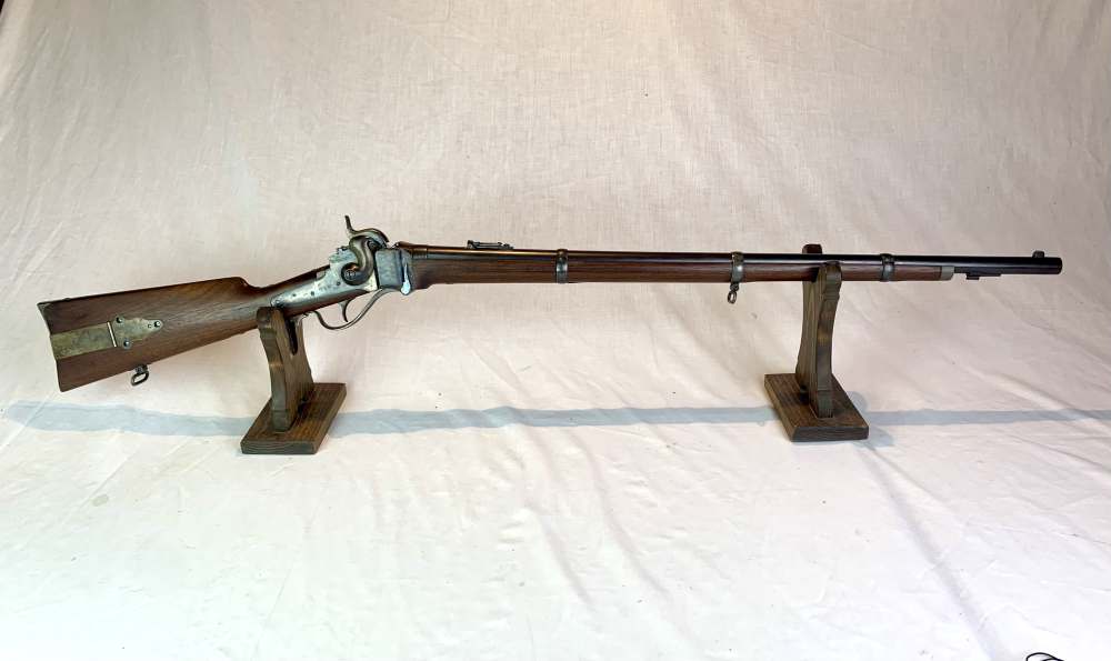 Beautiful Sharps New Model 1859 Rifle w/Rare Saber Bayonet Lug-img-1