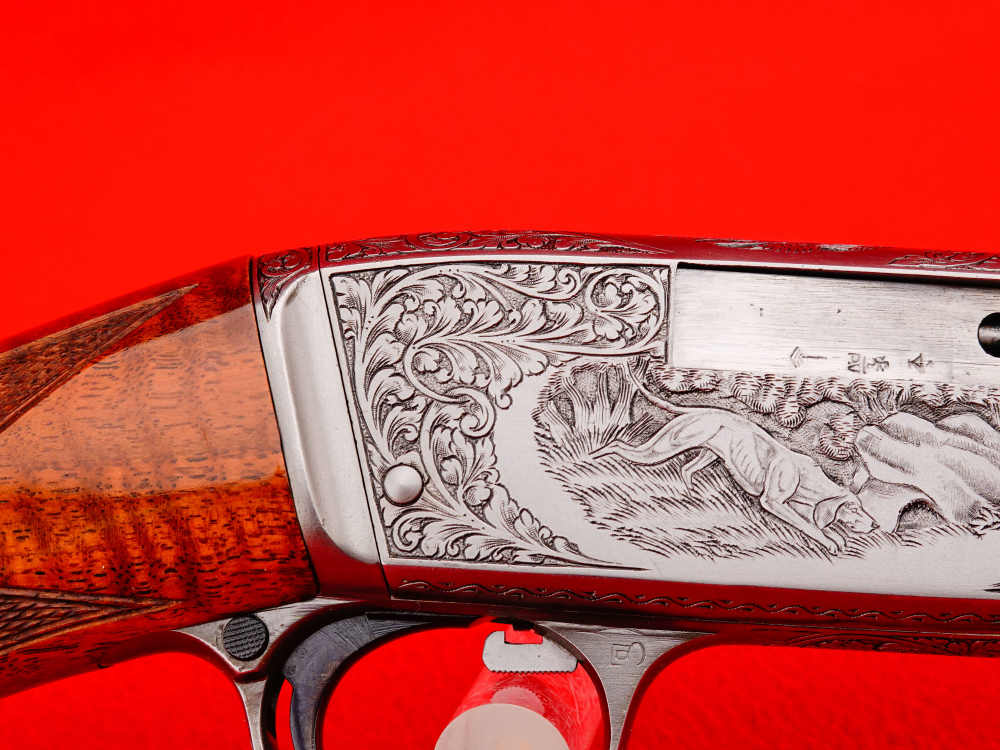 ANGELO BEE SIGNED 1953 Belgian FN Browning Trombone .22 LR MASTER ENGRAVED-img-24