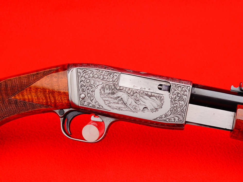 ANGELO BEE SIGNED 1953 Belgian FN Browning Trombone .22 LR MASTER ENGRAVED-img-21