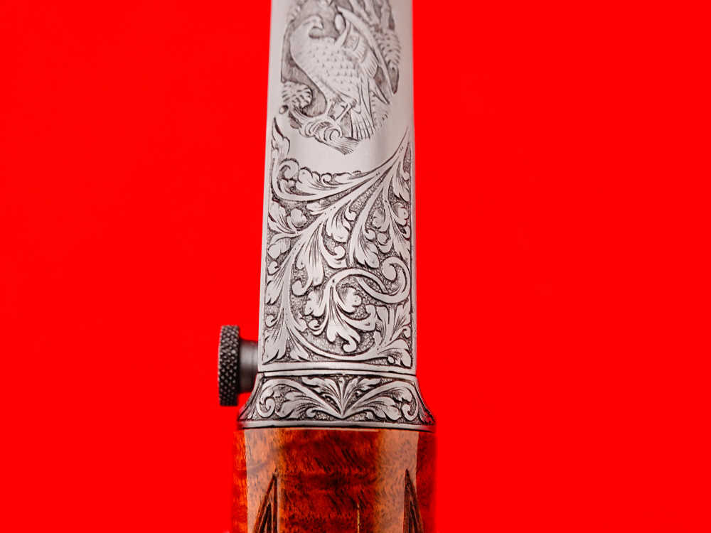 ANGELO BEE SIGNED 1953 Belgian FN Browning Trombone .22 LR MASTER ENGRAVED-img-41
