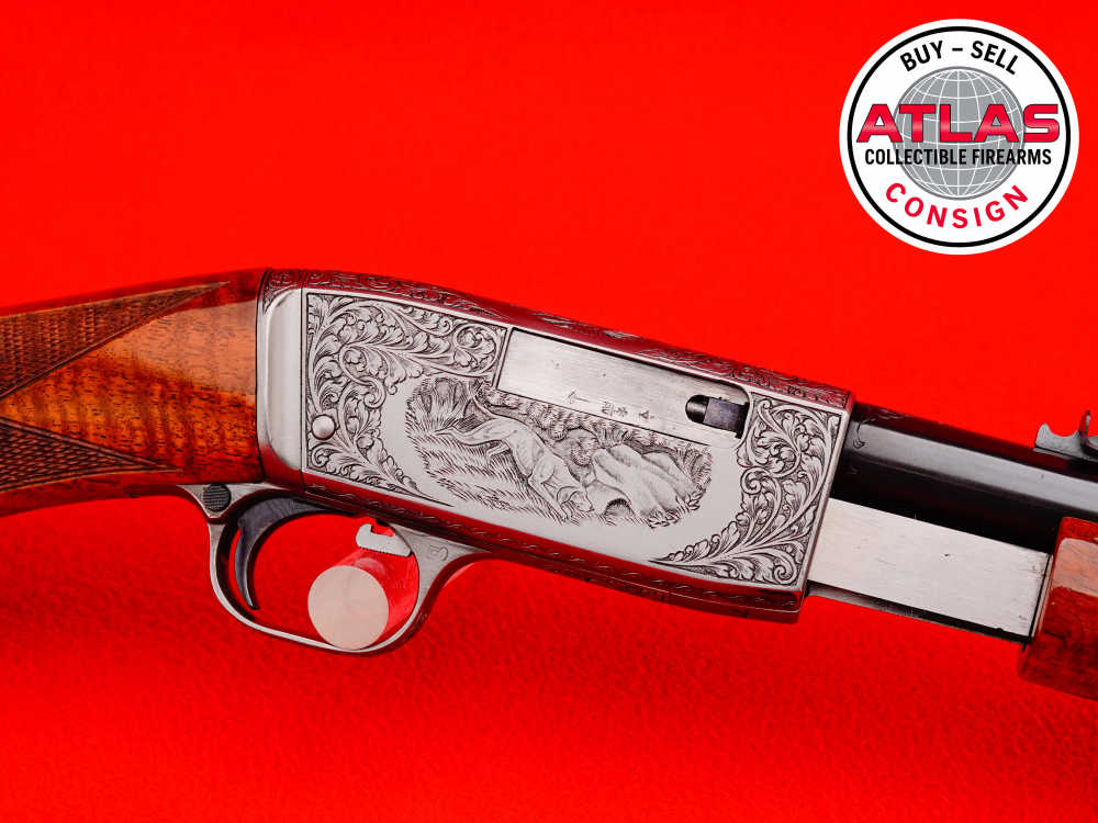 ANGELO BEE SIGNED 1953 Belgian FN Browning Trombone .22 LR MASTER ENGRAVED-img-15